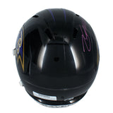 Zay Flowers Autographed Baltimore Ravens Speed Full Size Helmet Beckett