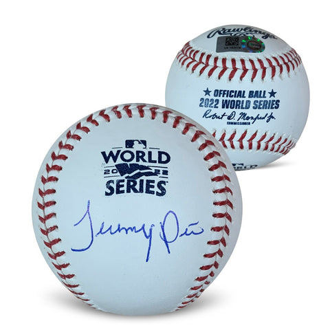 Jeremy Pena Autographed 2022 World Series Signed Baseball MLB Authenticated