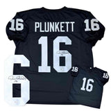 Jim Plunkett Autographed Signed Black Jersey Beckett Authenticated BAS