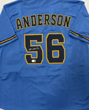 GRANT ANDERSON Signed Custom Replica Brewers Alternate Jersey AUTO - BAS