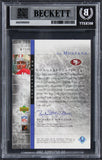 49ers Joe Montana Signed 2001 Upper Deck Jersey #TTJM Card Auto 10! BAS Slabbed