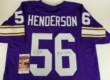 E. J. Henderson Signed Minnesota Vikings Jersey (JSA COA) 2010 Pro Bowl L.B.