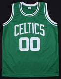 Robert Parish Signed Boston Celtics Career Stat Jersey (JSA COA) 4xNBA Champion