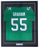 Brandon Graham SB 59 Champ Philadelphia Signed Framed Kelly Green Jersey JSA