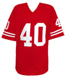 Cory Schlesinger Signed Red Custom College Football Jersey - (SCHWARTZ COA)