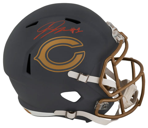 Jaylon Johnson Signed Bears SLATE Riddell F/S Replica Helmet - (SCHWARTZ COA)
