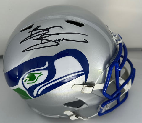 Seahawks BRIAN BOSWORTH Signed Full Size Replica Speed Helmet AUTO - BAS