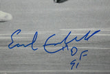 Earl Campbell Autographed Oilers 16x20 B&W Against Steelers Photo- JSA W Auth