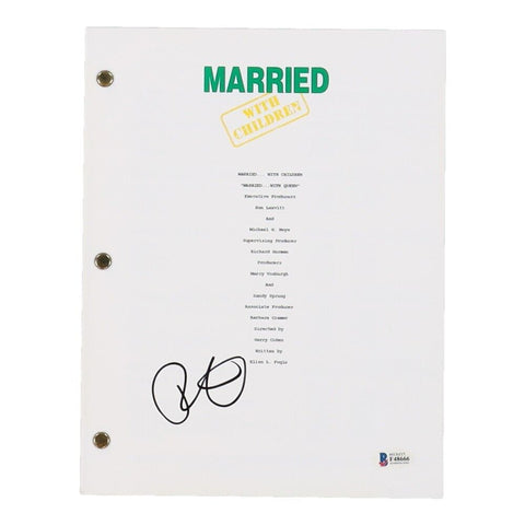 David Faustino (Bud Bundy) signed Married...with Children Script (Beckett COA)