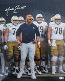 Marcus Freeman Coach Notre Dame Signed/Autographed 16x20 Photo Beckett 204930