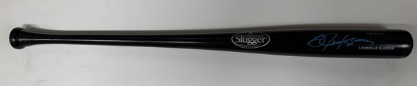BO JACKSON Signed Louisville Slugger Black Bat AUTO - JSA
