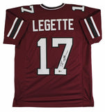 South Carolina Xavier Legette Signed Maroon Pro Style Jersey BAS Witnessed 2