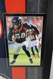 Von Miller Autographed Denver Broncos Navy Jersey Deluxe Framed Beckett COA