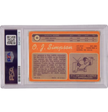 O.J. Simpson Signed 1970 Topps Inscribed "The Juice #1 Pick" - PSA Authentic