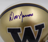 Don James Autographed Signed UW Huskies Mini Helmet MCS Holo #68049
