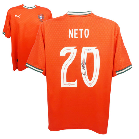 Pedro Neto Signed Portugal FC Home Soccer Jersey #20 with Beckett COA