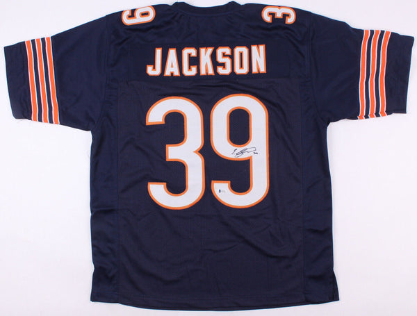 Eddie Jackson Signed Bears Jersey (Beckett COA) Chicago's 2017 4th Rd Draft Pick
