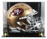 49ers Tom Rathman & Roger Craig Signed Full Size Speed Rep Helmet W/ Case BAS W