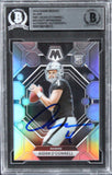 Raiders Aidan O'Connell Signed 2023 Panini Mosaic Silver #281 RC Card BAS Slab