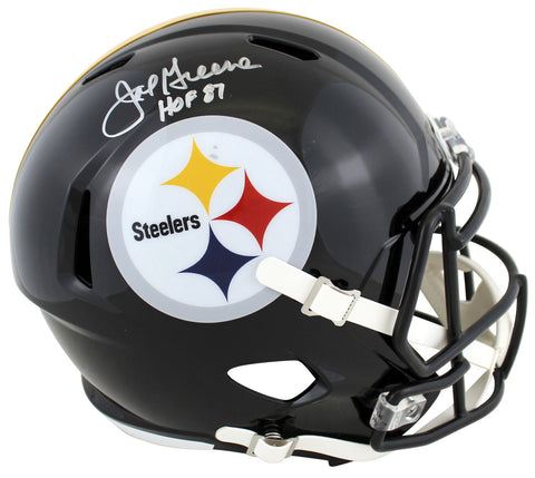 Steelers Joe Greene "HOF 87" Authentic Signed Full Size Speed Rep Helmet BAS Wit