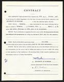 Fritz Crisler HOF Michigan Head Coach Signed/Auto Contract PSA BA199026