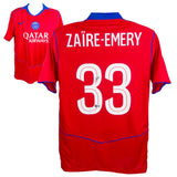 Warren Zaire-Emery Signed PSG Away Soccer Jersey #33 with Beckett Witness