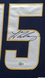 FRAMED LOS ANGELES CHARGERS LADD MCCONKEY AUTOGRAPHED SIGNED JERSEY BECKETT HOLO