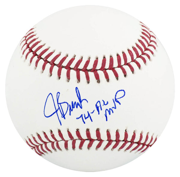 Jeff Burroughs (RANGERS) Signed Rawlings MLB Baseball w/74 AL MVP - (SS COA)