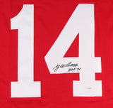 Y.A. Tittle Signed San Francisco 49ers Jersey Inscribed "HOF 71" (JSA COA) Q.B.