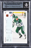 Whalers Ron Francis Authentic Signed 1990 Upper Deck #67 Card BAS Slabbed