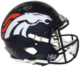 Denver Broncos SB MVP Signed Authentic Helmet Elway Davis Miller BAS 40606