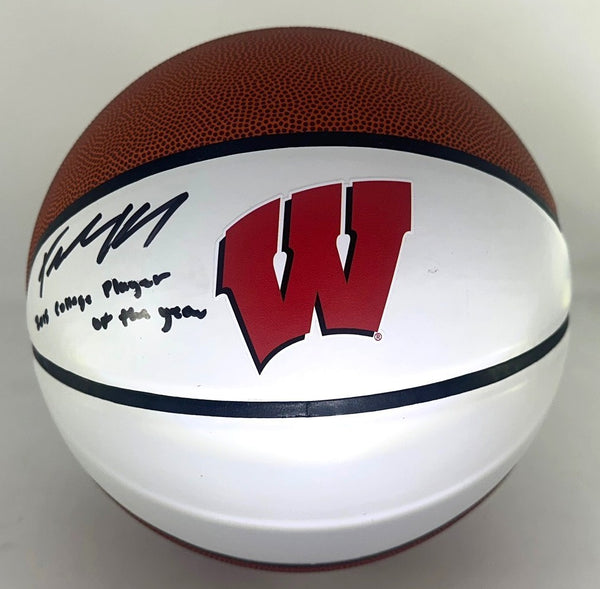Badgers FRANK KAMINSKY Signed Full Size Wilson Replica WI LOGO Basketball AUTO