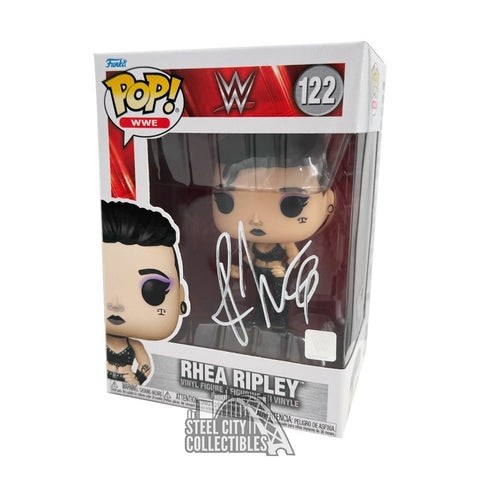 Rhea Ripley Autographed WWE Funko Pop - Fanatics (White Ink)