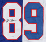 Mark Bavaro Signed New York Giants Blue Jersey (PSA) 2xSuper Bowl Champion T.E.