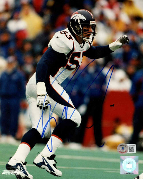 Bill Romanowski Autographed Denver Broncos 8x10 Photo Beckett 51063