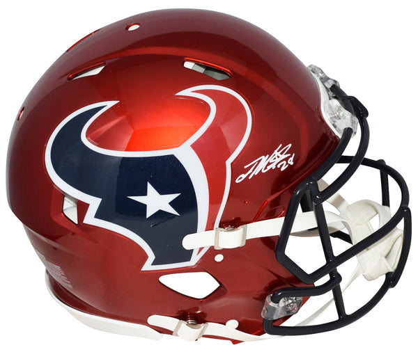 JOE MIXON AUTOGRAPHED HOUSTON TEXANS RED AUTHENTIC SPEED HELMET BECKETT