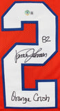 Vance Johnson Signed Denver Broncos Jersey Inscribed "Orange Crush" (Beckett) WR