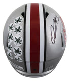 OSU Quinshon Judkins "OATW" Signed 2024 Nat'l Champs F/S Speed Rep Helmet BAS W