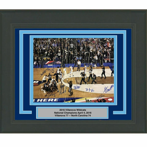 FRAMED Autographed/Signed 2016 Villanova 8x Team 16x20 Photo JSA COA Jenkins #2