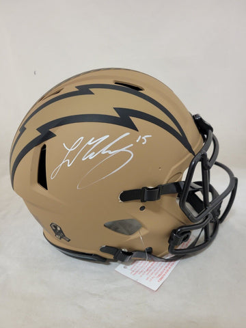 LADD MCCONKEY SIGNED LA CHARGERS F/S STS 2 SPEED AUTHENTIC HELMET BECKETT QR