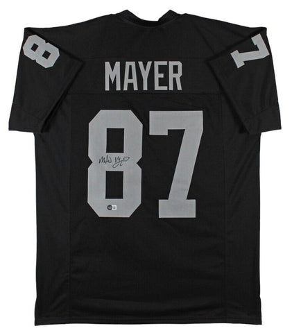 Michael Mayer Signed Las Vegas Raiders Jersey (Beckett) Ex Notre Dame Tight End