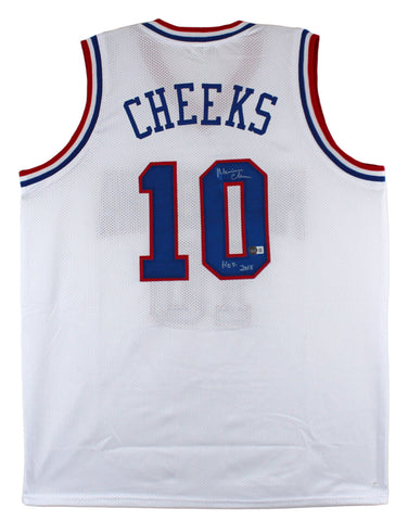 Maurice Cheeks "HOF 2018" Authentic Signed White Pro Style Jersey BAS Witnessed