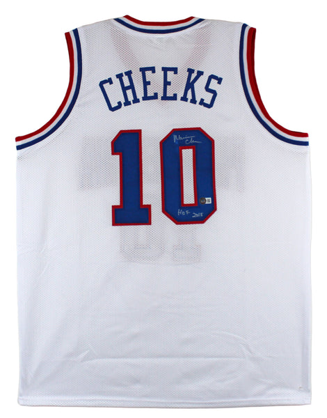 Maurice Cheeks "HOF 2018" Authentic Signed White Pro Style Jersey BAS Witnessed