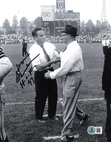 Don Shula Autographed 8x10 Photo Baltimore Colts "HOF 97" Beckett QR #BS12981