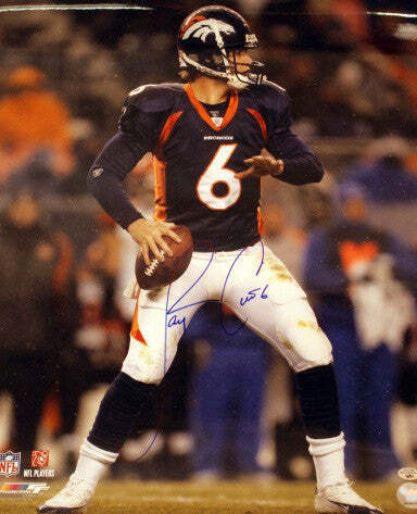 Jay Cutler Denver Broncos Autographed 8x10 (Blue) LSM COA