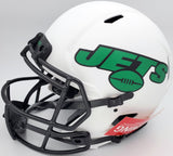 Zach Wilson Auto Jets Lunar Eclipse White Full Size Authentic Spd Helmet Beckett