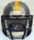 Antonio Brown Autographed Steelers Black Chrome Speed Mini Helmet Beckett C28753