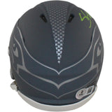 Shaun Alexander Autographed Seattle Seahawks Slate Mini Helmet Beckett WIT 55055