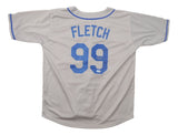 Chevy Chase Signed Los Angeles Gray Fletch Baseball Jersey BAS