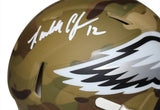 Randall Cunningham Signed Philadelphia Eagles Camo Mini Helmet BAS 38876